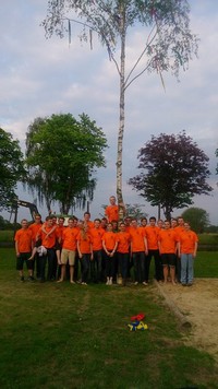 Ein Teil unseres Teams in der Landjugend-Kleidung.